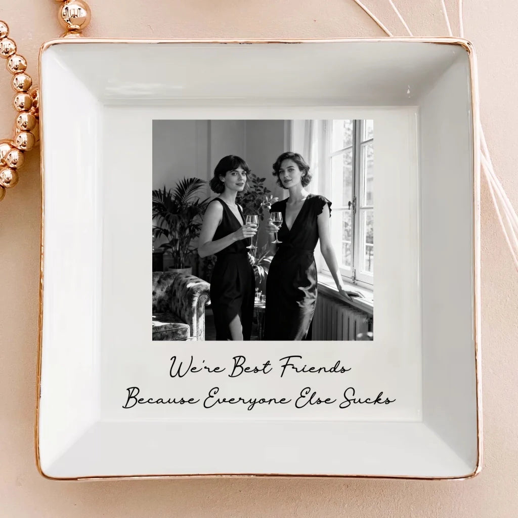 Why a Personalized Bestie Photo Jewelry Dish Makes the Most Meaningful Gift for Friendship
