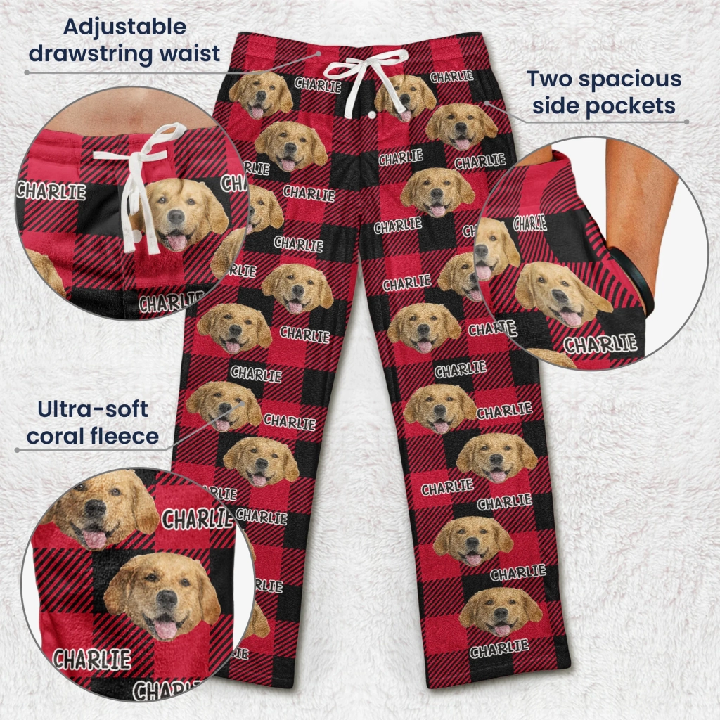Why Personalized Pet Photo Fleece Pajama Pants Are the Perfect Holiday Gift for Pet Lovers