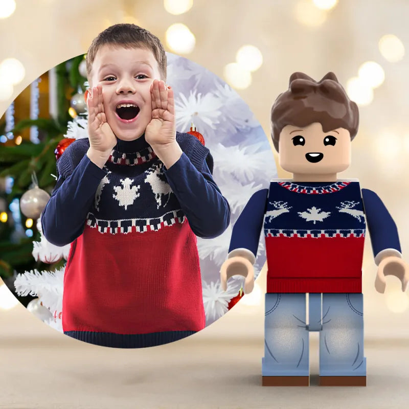 Personalized full body minifigs made from your favorite photos — a creative and heartfelt gift idea for Christmas, birthdays, and special moments.