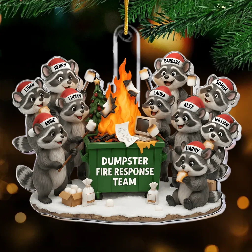 Laugh Through the Chaos — The Story Behind the 2025 Dumpster Fire Response Team Ornament