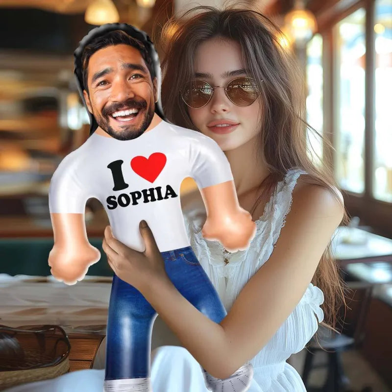 Personalized “I Heart You” Blow Up Dolls – Custom Funny Inflatable Doll Gift for Her