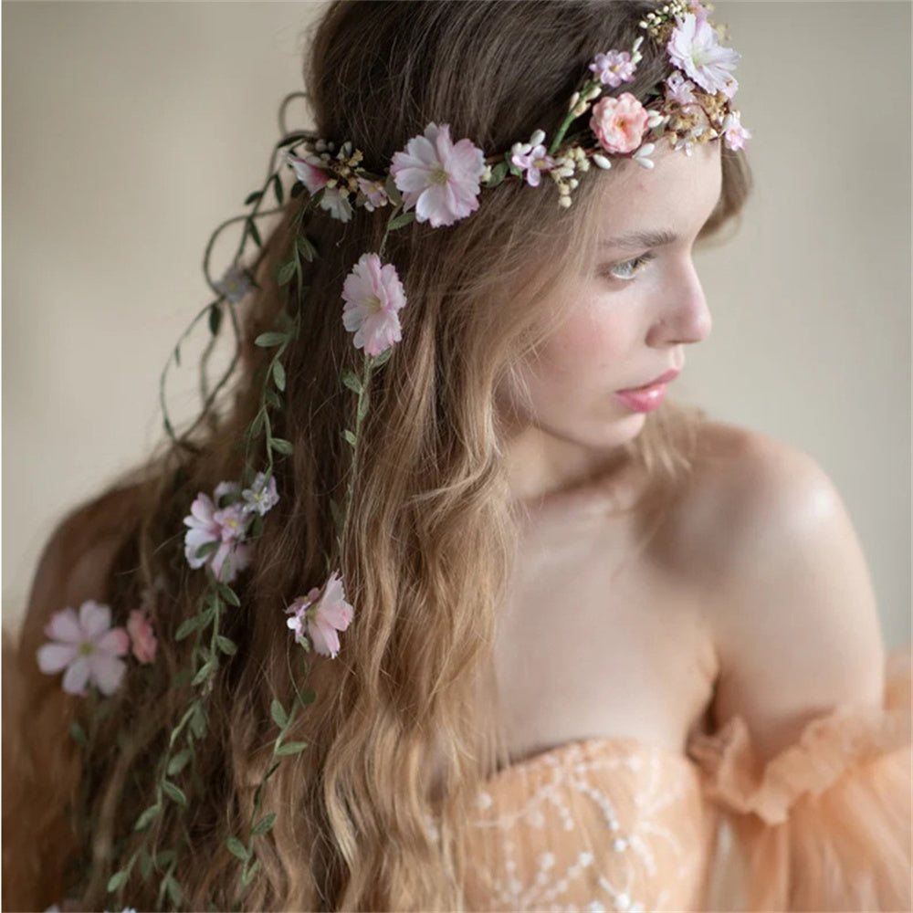 Rustic Wedding Bridal Hair Vine Vintage Boho Hair Flower Accessory – Boho Bride Hair Gift