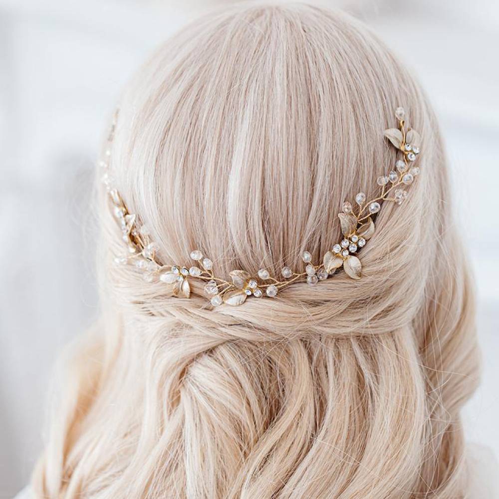 Handmade Twisted Flower Leaf Hairpiece: Vintage Boho Bridal & Bridesmaid Accessory