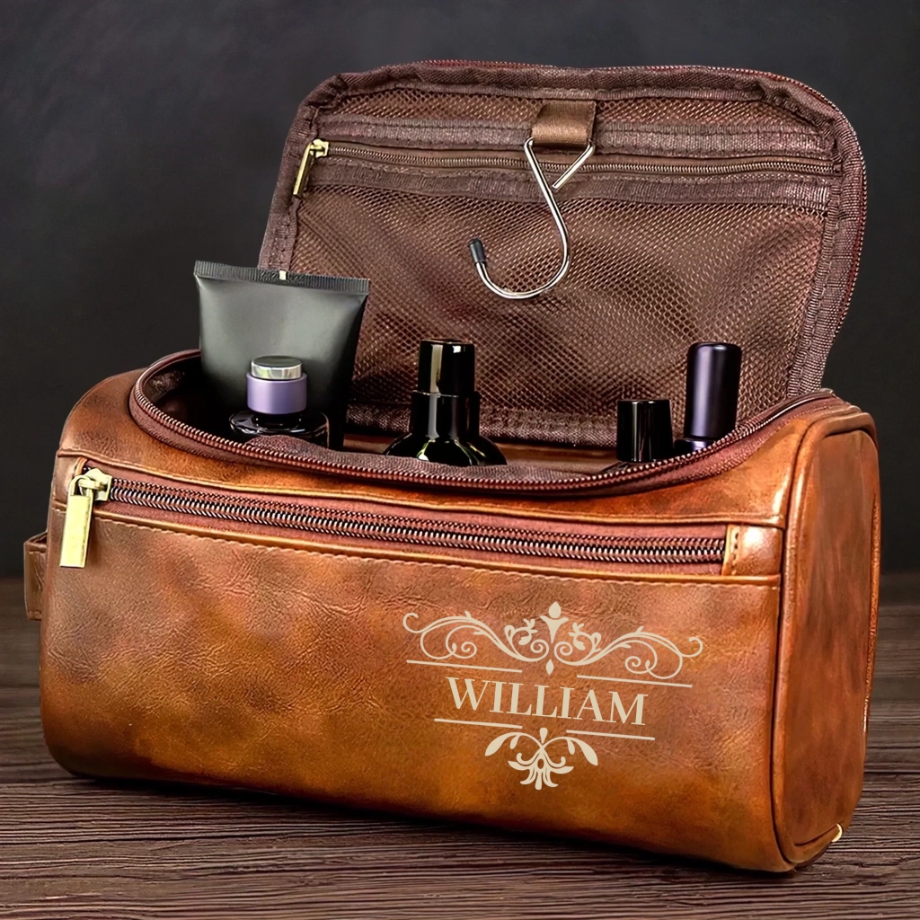 A Personalized Leather Toiletry Bag: A Timeless Gift for the Good Man