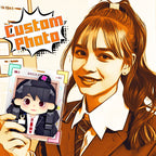 Personalized Brick Figure Fridge Magnets Pink Photo Stickers DIY Gift Fridge Magnets Gifts For Girlfriend Boyfriend Valentines Day