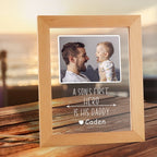 personalized custom gift for dad with clear acrylic finish