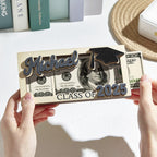 Custom Name & Text Graduation Money Holder Wooden Keepsake Graduation Gift