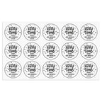 Personalized Thank You Transparent Stickers Round Wedding Birthday Favor labels for Gifts