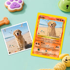 Custom Photo & Text Game Card – Poke Card Gift for Pet Lover