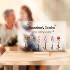 grandmas garden of love wooden plaque personalized gift for grandma