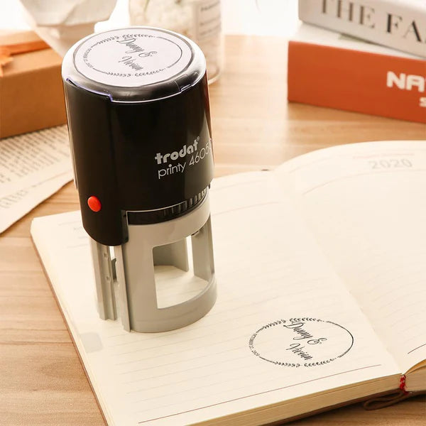custom wedding stamp self inking stamp wedding gifts 5 detail view