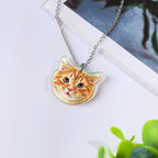 necklace memorial gift personalized pet portrait