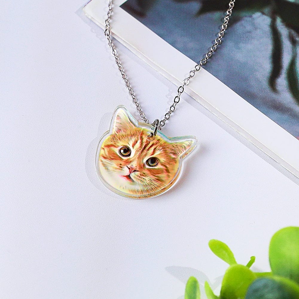 necklace memorial gift personalized pet portrait