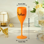 custom champagne toasting flutes birthday bachelorette bridal favors her detail view