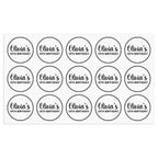 Personalized Thank You Transparent Stickers Round Wedding Birthday Favor labels for Gifts