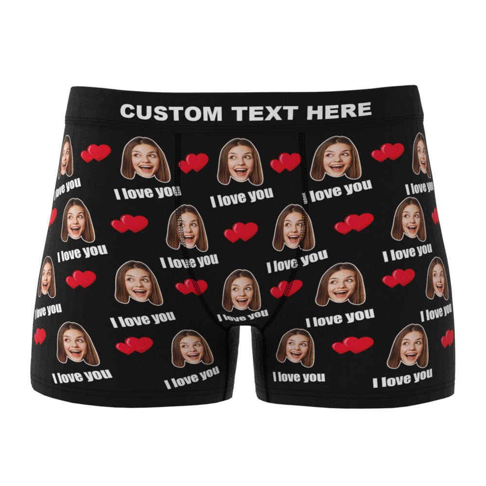 boxer shorts personalized face photo personal style gift for boyfriend