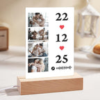 Scannable Music Photo Plaque Custom Keychain Personalized Night Light Gift For Her