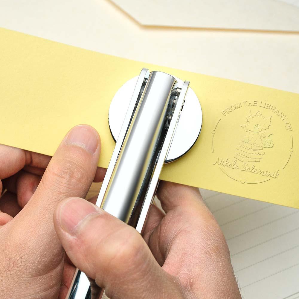 Custom Text Handheld Steel Stamp Seal - Personalized Marking Tool