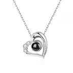 gifts for wife Cherish Every Moment - Personalized Keepsake - Heart Shaped Projection Necklace 925 Sterling Silver - gifts fo