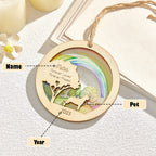 cat memorial ornament rainbow bridge keepsake personalized design