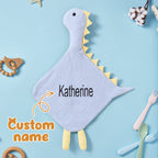 Personalized Baby Soothing Towel Soft Sleeping Swan Towel with Embroidered Name Gift for Baby