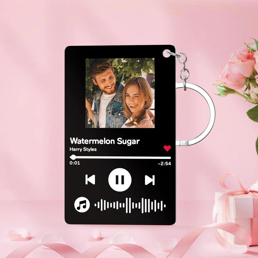 Custom Photo Scannable Music Code Music Plaque Gifts For Her/Him