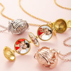 Personalized Angel Wings Expanding Photo Ball Locket Necklace