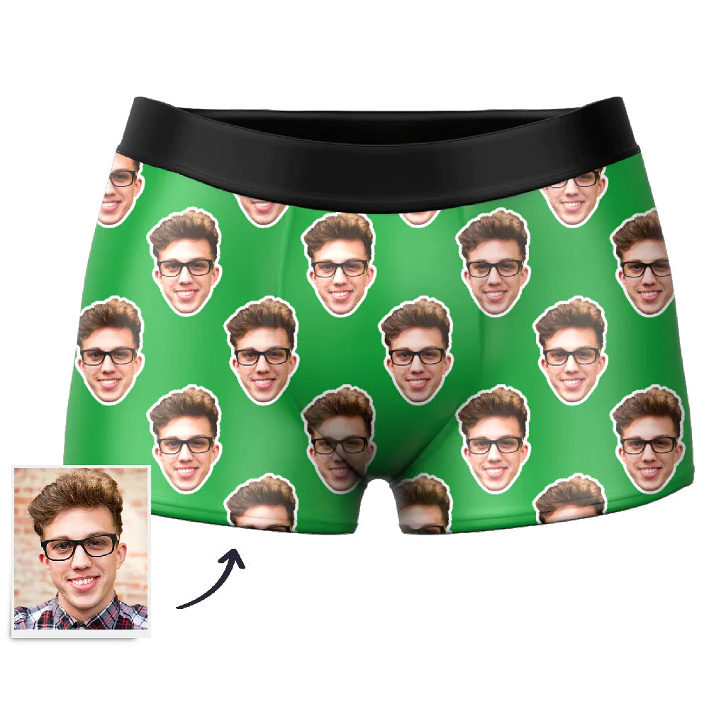 personalized face photo boxer shorts funny romantic gift for boyfriend