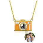 Personalized Photo Necklace Projection Gem Camera Necklace Anniversary Gifts for Her
