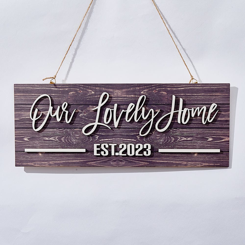 personalized name rustic wooden custom wood sign plaque keepsake for bedroom decor