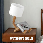 wooden table lamp as a christmas gift