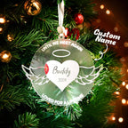 ornament personalized design acrylic christmas remembrance silver