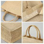Personalized Burlap Bags Custom Name Monogram Beach Tote Bag Gifts for Her Wedding Gift