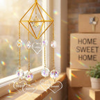 personalized crystal engraved wind chimes for porch decor