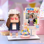 brick figure personalized gift for daughter birthday main image