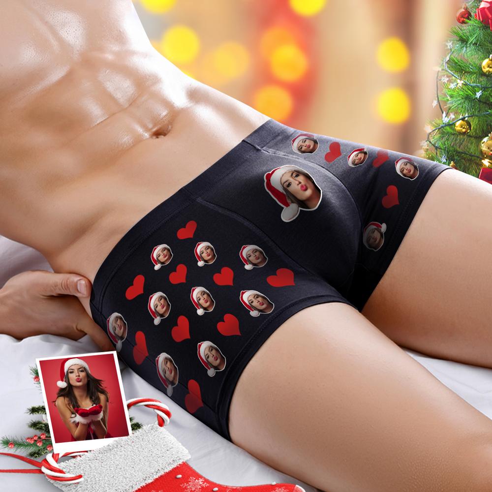 mens underwear heart theme design gift for boyfriend custom style