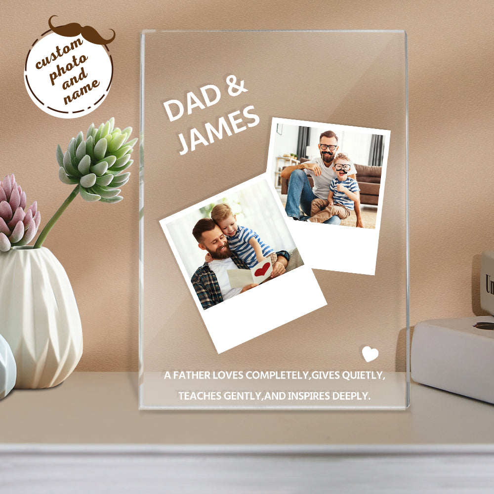 fathers day surprise custom gift for dad inspired by father s day gift night light custom name and photo night lamp for dad
