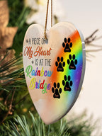 ornament personalized design dog rainbow bridge memorial hanging keepsake photo preview