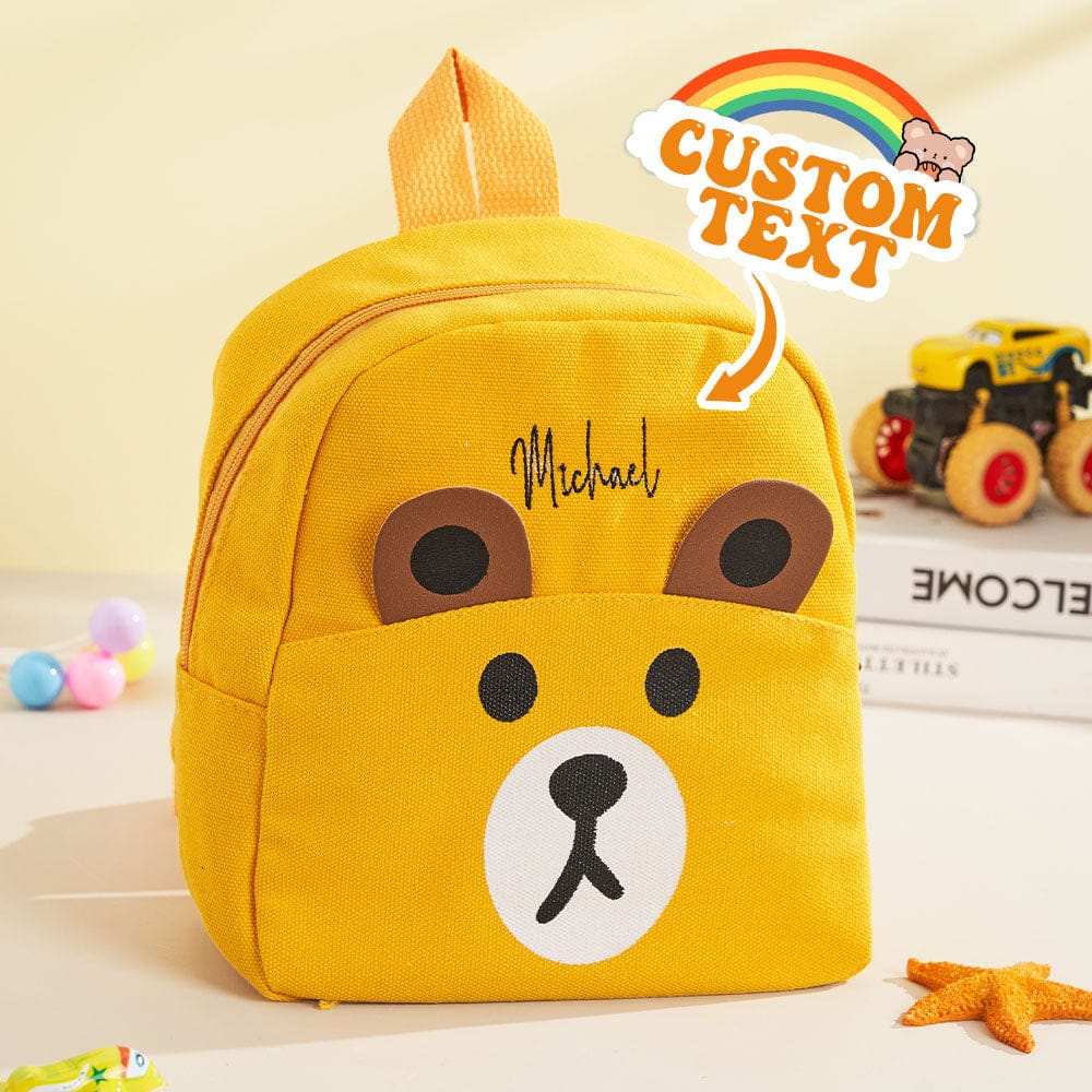 Personalized Name Embroidery Backpack Custom Mini Bear Backpack School Bags Gift for Kids