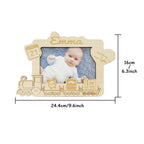 personalized baby photo frame engraved wooden newborn keepsake gift for new parents