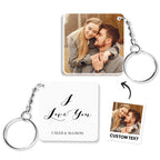 Custom Double Sided Photo Keychain 5 Colors For Keychain For Her