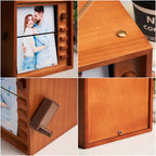 (16*16cm Large Size) Custom Photo Hand - cranked Flipbook Frame Vertical Television Animation Machine Photo Album with Light Memorial Gift - DiyGiftly