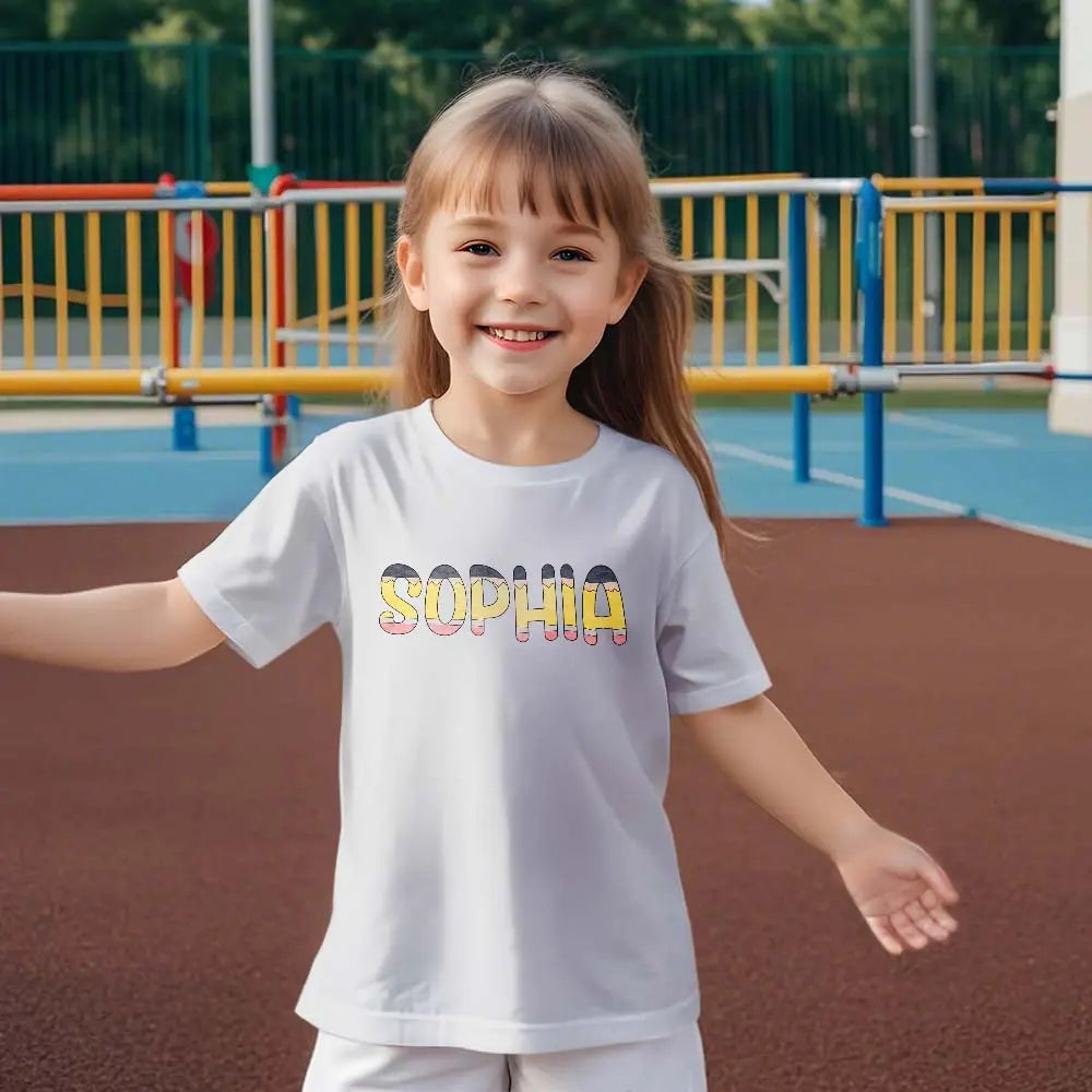 custom name shirt gift for daughter back to school product photo