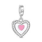 Custom Photo Dangle Heart Charm For Bracelet Jewelry Making
