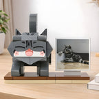 Custom Pet Brick Figure Fully Body Customizable 1 Cat Photo Brick Figures Customized Cat Only (Fixed posture as shown in the picture)