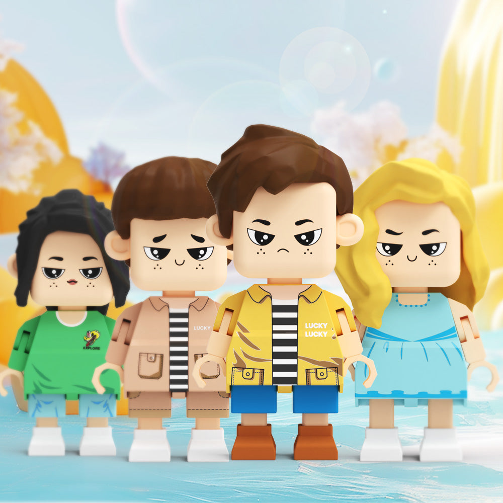 Fully Customizable Cute Giant Minifigs Personalized Full-Body Brick Figure Gift for Him