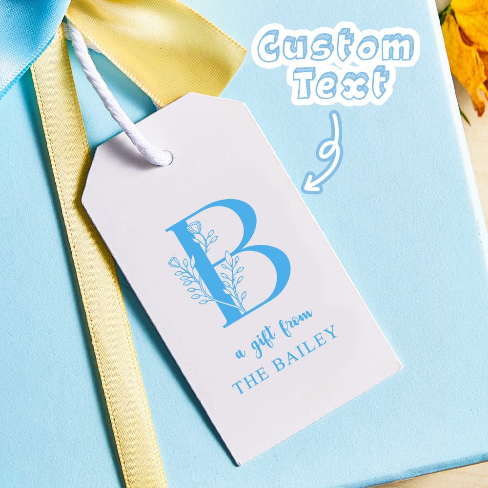 Personalized Monogram Gift Tags with Strings for Wedding Gifts