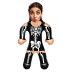 Custom Face Skeleton Lady Blow Up Dolls Funny Inflatable Balloon Custom Air Doll for Party Favors Horror Halloween Gifts