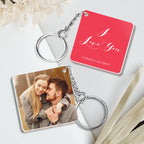 Custom Double Sided Photo Keychain 5 Colors For Keychain For Her