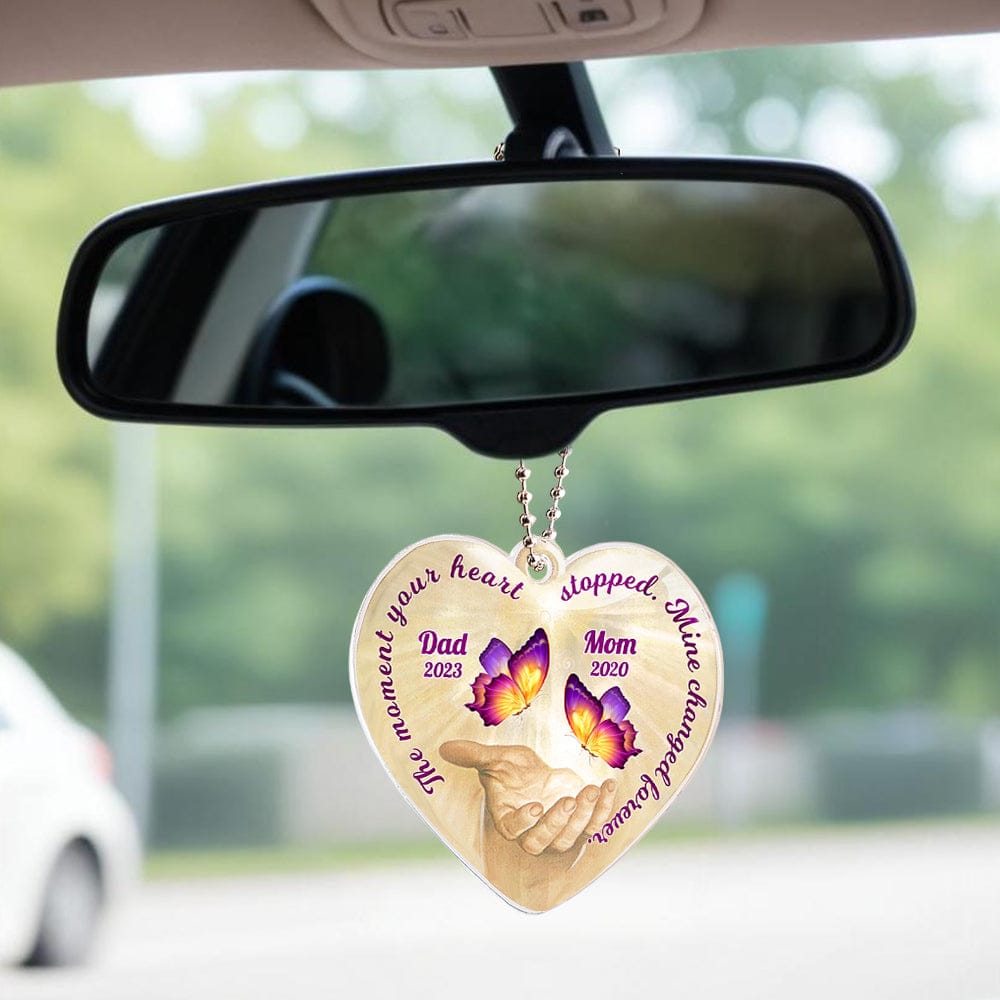 butterfly personalized photo with custom name ornament photo tribute comfort on the road